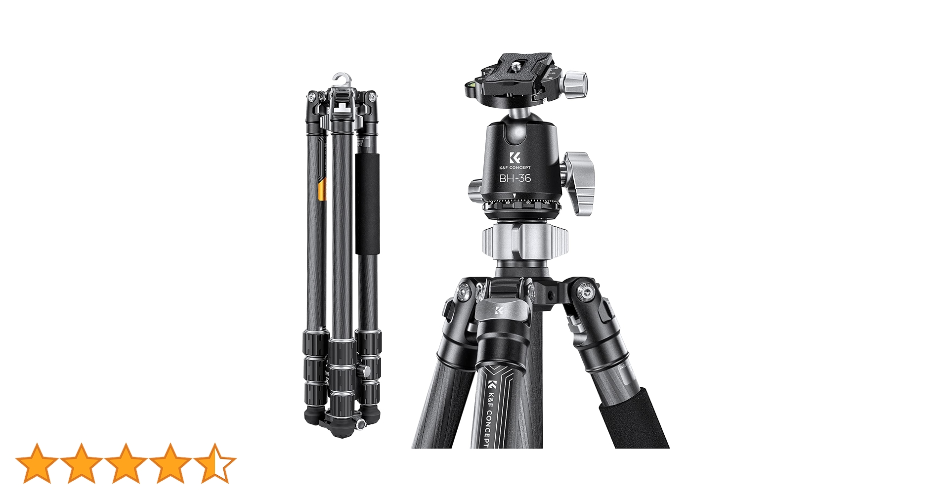 canter f=45mm カメラ・ケース・三脚付き SA254C2 カーボンファイバー三脚｜カメラ三脚 - K&F Concept